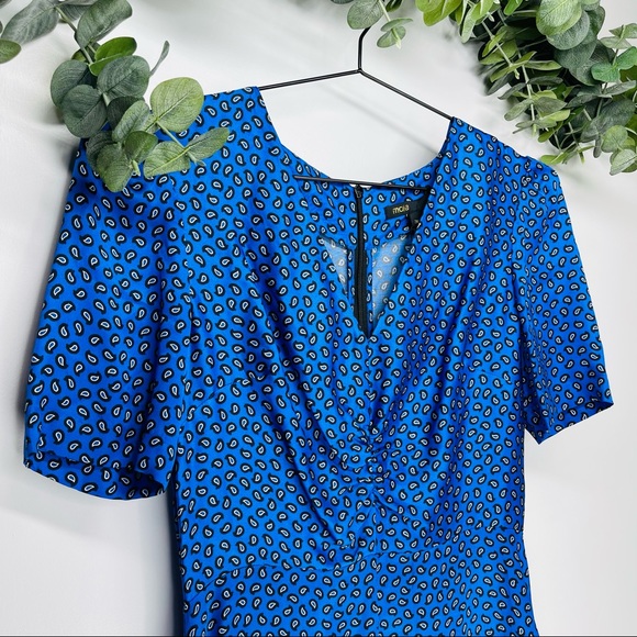 NWT Maje - Ilona Leopard Print Satin Playsuit Romper 36/4 - Picture 8 of 15